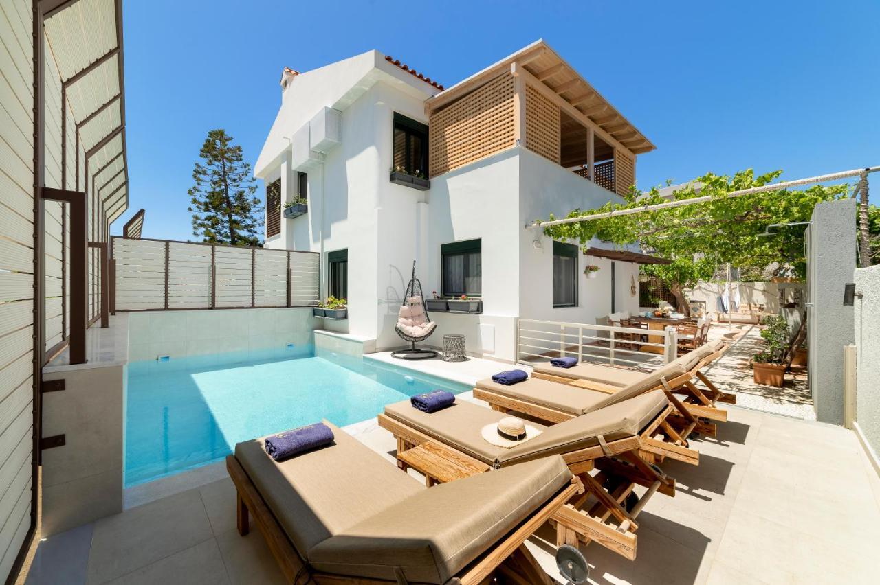 Paradisos Luxury Villas Next To Beach Koutsourás Buitenkant foto