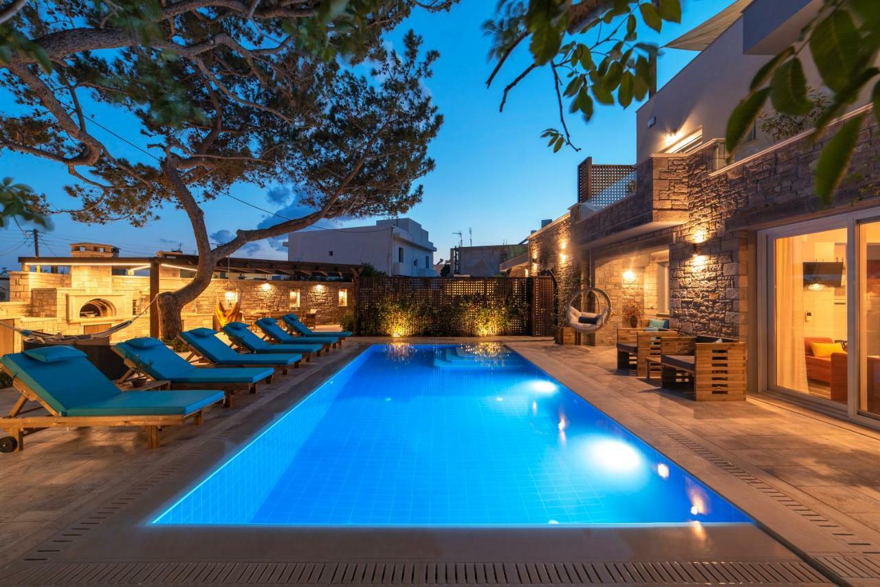 Paradisos Luxury Villas Next To Beach Koutsourás Buitenkant foto